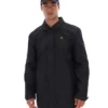 Abrigo Sammy negro con cremallera completa