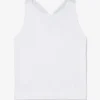 Camiseta sin costuras Center Court en blanco