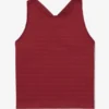 Camiseta sin costuras Center Court en rojo tibetano