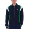 Chaqueta de chándal de punto con bloques de color Cortez de Fila en azul marino