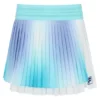 Falda de tenis plisada cruzada para mujer en color aguamarina