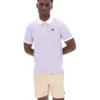 Lila brumoso Polo clásico vintage a rayas BB1