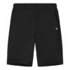 Pantalones cortos holgados, transpirables y de estilo casual, de tejido, color negro