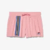 Pantalones cortos rosas con detalle de cinta