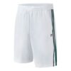 Pantalones de tenis transpirables con tejido lateral para hombre, color blanco