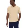 Polo clásico beige Tristiano con textura