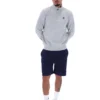 Ramy F-Box gris jaspeado con cremallera de 1/4 y puños teñidos en hilo