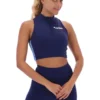 Top corto con cremallera Fila x TALA SKINLUXE en azul marino