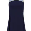 Vestido de jersey para mujer en azul marino oscuro con pantalones cortos incorporados