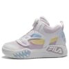 Zapatillas de baloncesto de caña alta para uso diario «Blanco, rosa, azul»