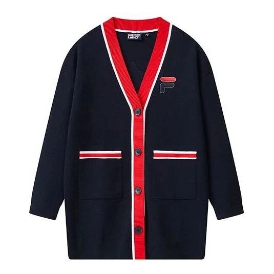 Abrigo de punto «Navy Red»