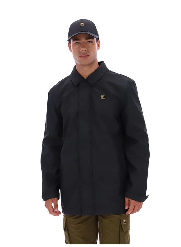 Abrigo Sammy negro con cremallera completa