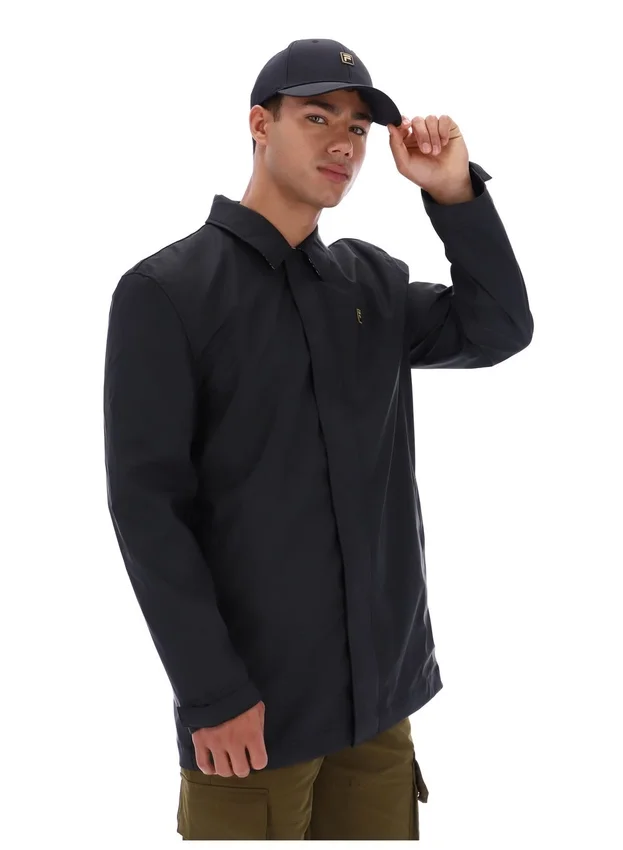 Abrigo Sammy negro con cremallera completa