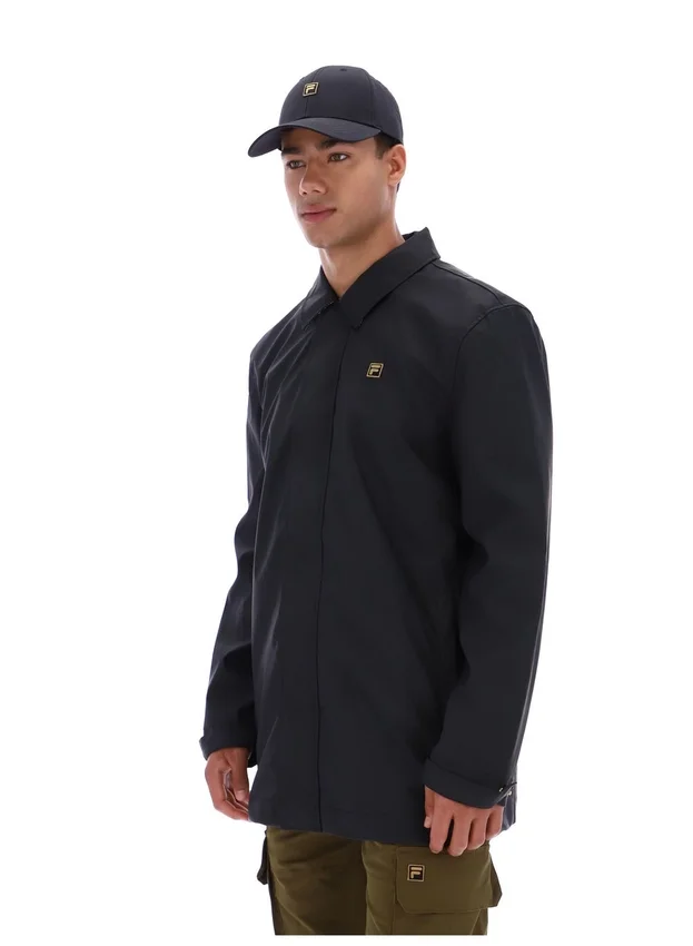 Abrigo Sammy negro con cremallera completa