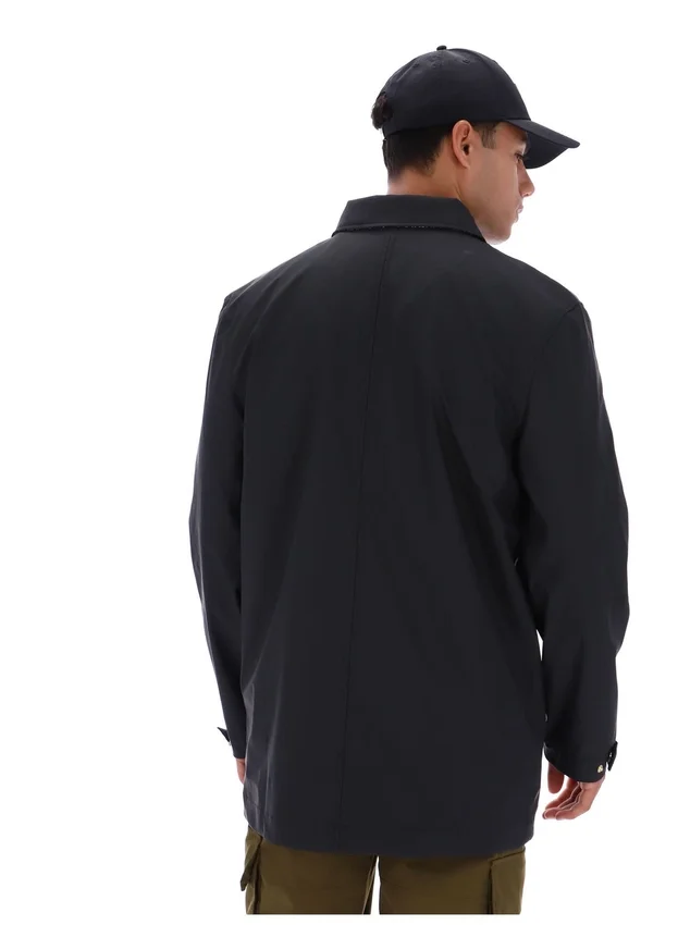Abrigo Sammy negro con cremallera completa