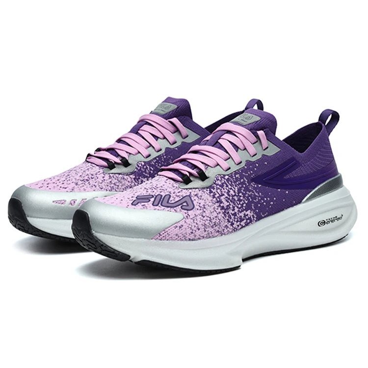 Atletismo, amortiguación ligera, morado y azul