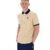 Beige clásico Polo clásico vintage a rayas BB1