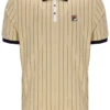 Beige clásico Polo clásico vintage a rayas BB1