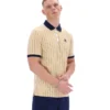 Beige clásico Polo clásico vintage a rayas BB1