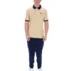 Beige clásico Polo clásico vintage a rayas BB1