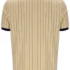Beige clásico Polo clásico vintage a rayas BB1