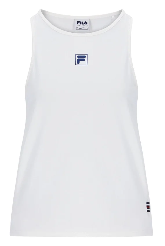Blusa de tenis sin mangas para mujer en color blanco roto