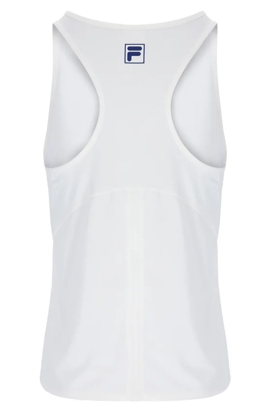 Blusa de tenis sin mangas para mujer en color blanco roto