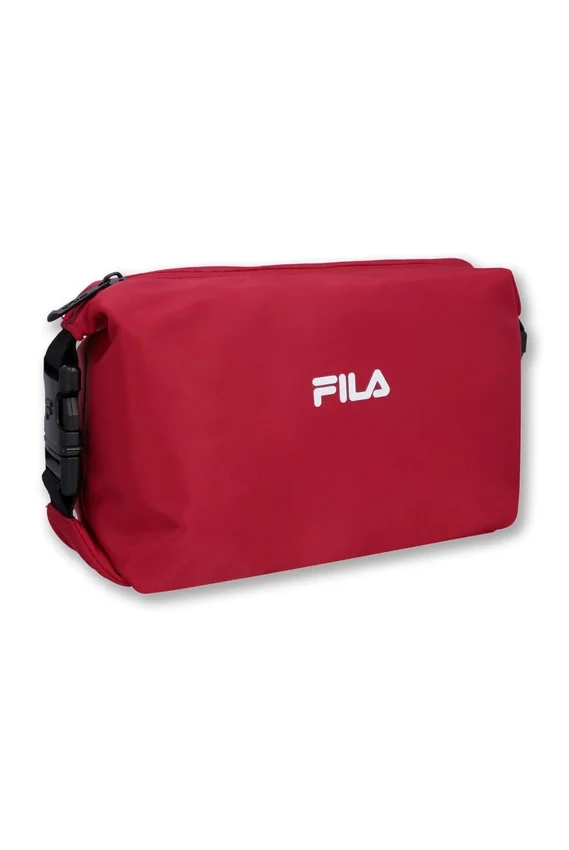 Bolsa de aseo con logo rojo