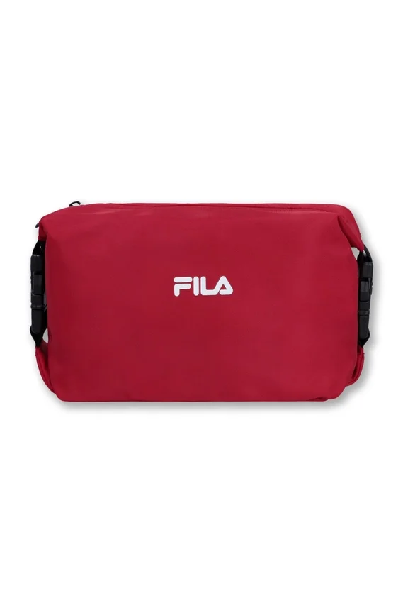Bolsa de aseo con logo rojo