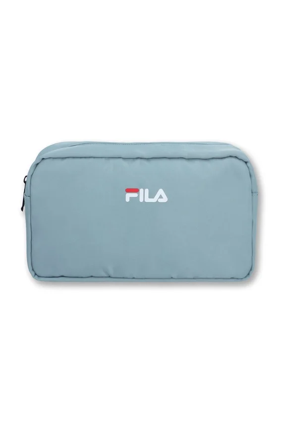 Bolsa de aseo con logotipo gris
