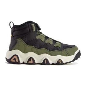 Botas de caña media «Verde oliva y negro»