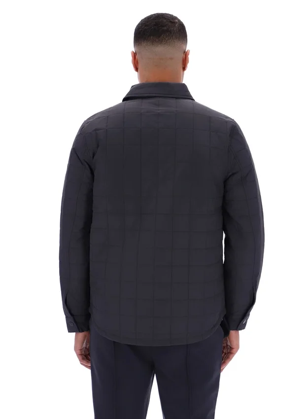 Camisa acolchada ligeramente acolchada Malcolm en color carbón