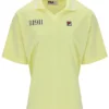 Camisa de fútbol Vernazza con cuello de fútbol en amarillo cera