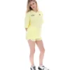 Camisa de fútbol Vernazza con cuello de fútbol en amarillo cera