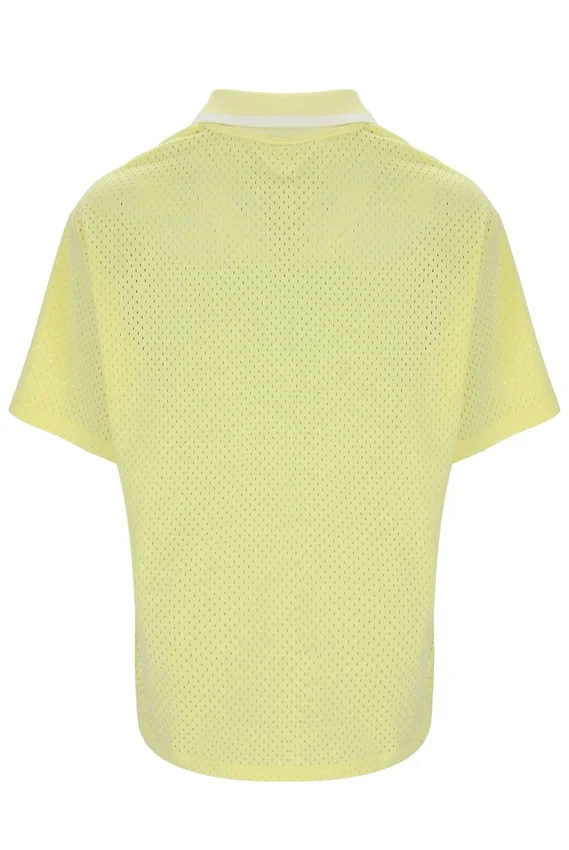 Camisa de fútbol Vernazza con cuello de fútbol en amarillo cera