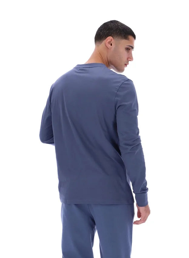 Camisa de manga larga a rayas en denim índigo vintage