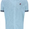 Camisa de punto de ganchillo Domenico de Skyway con ribetes en contraste