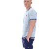 Camisa de punto de ganchillo Domenico de Skyway con ribetes en contraste