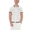 Camisa de punto de ganchillo Gardenia Domenico con ribetes en contraste