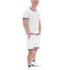 Camisa de punto de ganchillo Gardenia Domenico con ribetes en contraste