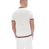 Camisa de punto de ganchillo Gardenia Domenico con ribetes en contraste