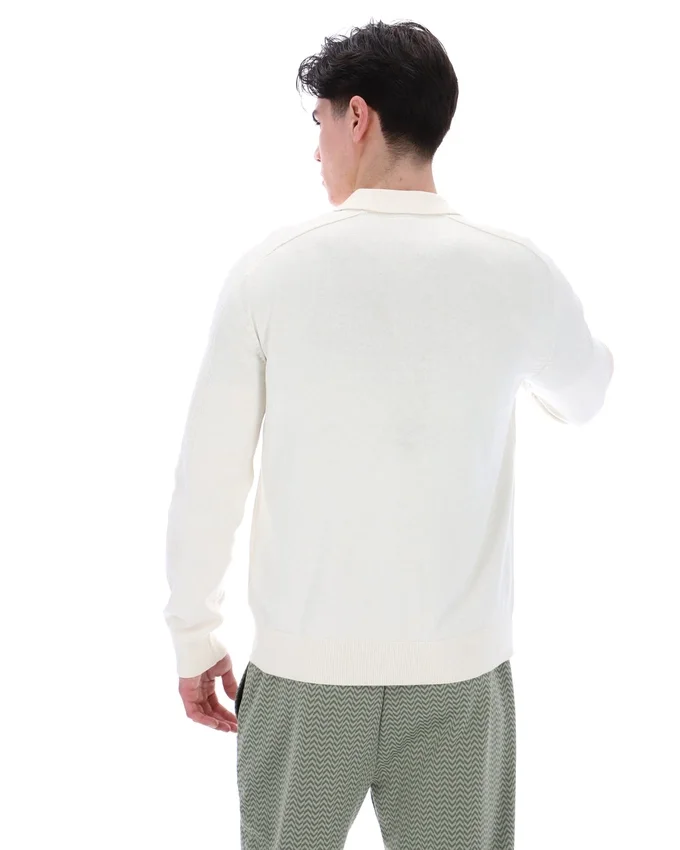 Camisa de punto Teddy en color leche de coco