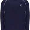 Camisa de tenis de manga larga para hombre en azul marino