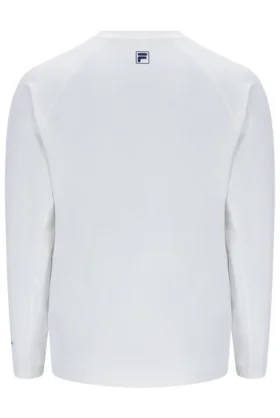 Camisa de tenis de manga larga para hombre en color blanco roto