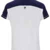Camisa de tenis para hombre con cuello Henry en color blanco roto