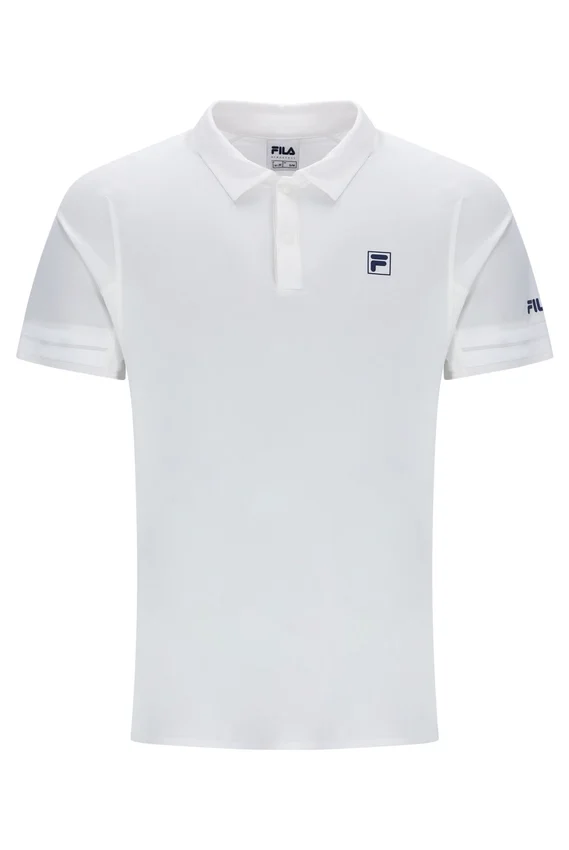 Camisa polo de tenis para hombre en color blanco roto