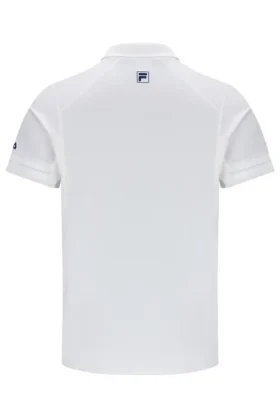 Camisa polo de tenis para hombre en color blanco roto