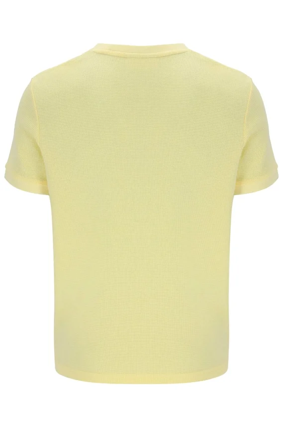 Camiseña Popcorn Ash Micro Waffle Ringer