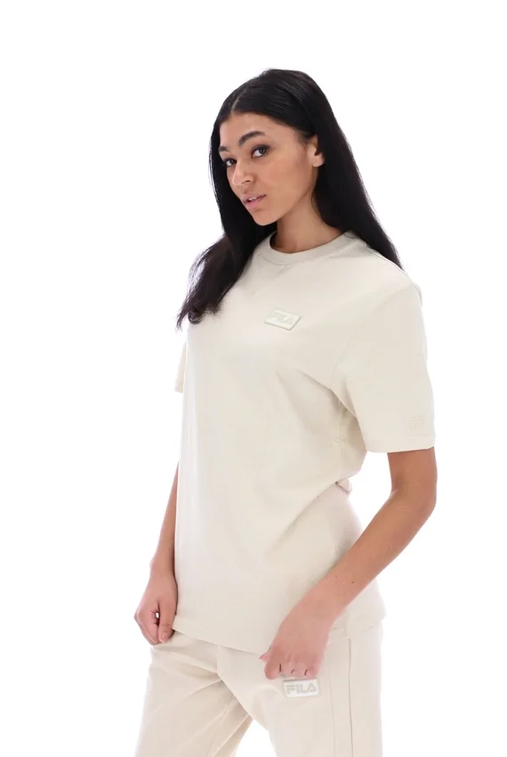 Camiseña unisex de manga corta Benjiman color avena
