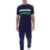 Camiseta a rayas Iggy azul marino de Fila